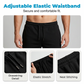 Set med skjorta och shorts med ton-i-ton-mönster för herr