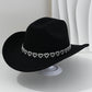 ✨ 50% RABATT NU! 🤠 Kvinnors Rhinestone Hjärta Cowboyhatt – Gnistrande French Jazz Fedora & Premium Strukturerad Silhuett – Elegant, Glamorös & Festivalredo 🎪