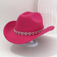 ✨ 50% RABATT NU! 🤠 Kvinnors Rhinestone Hjärta Cowboyhatt – Gnistrande French Jazz Fedora & Premium Strukturerad Silhuett – Elegant, Glamorös & Festivalredo 🎪