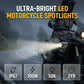 🔥50% RABATT NU!🔥 Universell Motorcykel LED-strålkastare Dubbelkärgad Hjälpkörningslampa