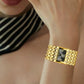 ⌚ TIDSBEGRÄNSAT 50% RABATT! 💥 Elegant damklocka med fyrkantig urtavla – Diamantbesatt, kvartsur, mångsidigt ✨