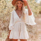 🔥 Nyhet 💗 Lace crochet romper – luftig, boho-chic & med dolda shorts, din perfekta festival- & semesteroutfit 🏖️