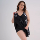 👗 50% RABATT! 🌸 Damernas tryckt ärmlös V-ringad baddräkt – Lindrig & snabbtorkande – Perfekt för bad, sol eller strand – skön passform & färgglatt mönster 🌊