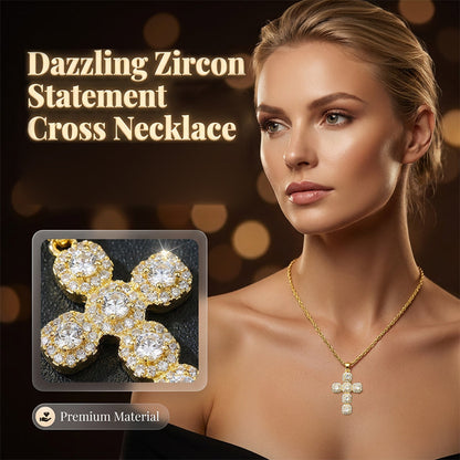 📿 50% RABATT NU! 💎 Kopparinfattat Zirkon Korsberlock – Bländande Glans & Tidlös Elegans 🕊️