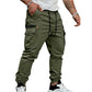 Casual-joggingsbyxor med flera fickor för män