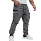 Casual-joggingsbyxor med flera fickor för män