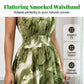 👗50% RABATT NU!🎀Dam Halterneck Ärmäslös Blommig Maxiklänning