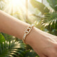 ✨50% RABATT NU! ✨Dam Guldfärgat Kubiskt Zirkonia Kedjearmband