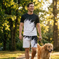 Herr Sommar Dynamisk Print Casual Set