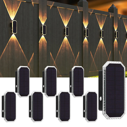 ☀️ 50% RABATT NU! 💡 Up & Down Solar Vägglampa – Dubbelriktad, Vattentät & Trådlös – Perfekt för Trädgården 🌿