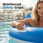 Motorized Inflatable Pool Lounger with Propeller