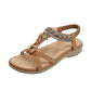 🌸 50% RABATT NU! 🌸 Damernas Bekväma Boho Platta Sandaler
