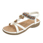 🌸 50% RABATT NU! 🌸 Damernas Bekväma Boho Platta Sandaler