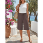 🌸 Dam casual shorts med dragsko i midjan – avslappnad passform, mjukt tyg & perfekta för lata dagar & strandpromenader 🏖️