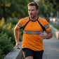🔥Exklusivt 50% RABATT | Herr 3-Pack Kylande Träningströjor | Andningsbara Fuktavledande Gymtoppar | Dynamisk Kontrast Kortärmade T-Shirts för Löpning & Träning