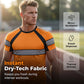 🔥Exklusivt 50% RABATT | Herr 3-Pack Kylande Träningströjor | Andningsbara Fuktavledande Gymtoppar | Dynamisk Kontrast Kortärmade T-Shirts för Löpning & Träning