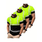 🔥Exklusivt 50% RABATT | Herr 3-Pack Kylande Träningströjor | Andningsbara Fuktavledande Gymtoppar | Dynamisk Kontrast Kortärmade T-Shirts för Löpning & Träning