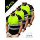 🔥Exklusivt 50% RABATT | Herr 3-Pack Kylande Träningströjor | Andningsbara Fuktavledande Gymtoppar | Dynamisk Kontrast Kortärmade T-Shirts för Löpning & Träning