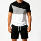 👕 50% RABATT! ⏰ Herr andningsbart färgblock-set – T-shirt & shorts, svalt & bekvämt – Perfekt för varma dagar & semester – ledig stil med hög komfort 🌊✨