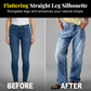 👖✨ Jeans för damer med avslappnad passform och raka ben – stretchjeans med hög midja för bekvämlighet i vardagen