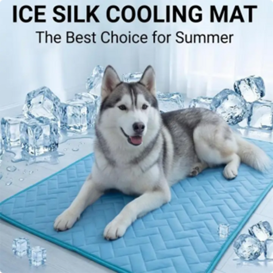 🐾 50% RABATT NU! ❄️ Andningsbar Issilke Kylmatta för Husdjur – Håller husdjur svala & bekväma – Perfekt för varma dagar – halkfri, tvättbar & portabel 🐶🌞✨