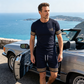 Herr Sommar 2-delat T-shirt & Shorts Set | 3D-tryckt Design | Premium Blandtyg