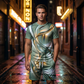 Herr Casual Grafisk T-shirt och Shorts Set