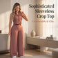 🎁New Arrivals 50% OFF💥Women's Sleeveless Top & Pants 2-Piece Set