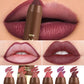 💄 50% RABATT! Långvarig Matt Läppkrita för Kvinnor | 2-i-1 Konturpenna & Läppstift | Fuktgivande & Icke-Uttorkande | Precisions Triangulär Spets | 6 Färger ✨