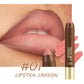 💄 50% RABATT! Långvarig Matt Läppkrita för Kvinnor | 2-i-1 Konturpenna & Läppstift | Fuktgivande & Icke-Uttorkande | Precisions Triangulär Spets | 6 Färger ✨