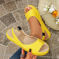 🔥 50% RABATT! 👡 Damen Plateau-Sandalen ✨ Glänzendes Design, Offene Zehen & Sportlich für Sommer und Alltag