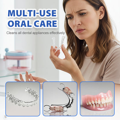 Multifunktionell Manuell Centrifugal Hållare Rengöringsbox 🦷 Snurra Rent – Enkel, Kemikaliefri Rengöring för Aligners & Proteser ✨