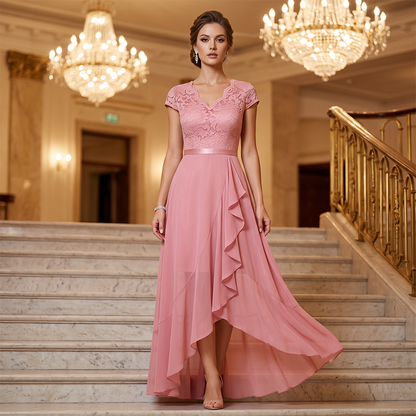 Elegant spetsaftonklänning