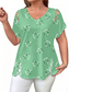 ❤️ 50 % RABATT NU! 👚 Mångsidig sommartopp med hjärtmönster och sidosnörning – V-ringning, mjukt tyg & perfekt för sommaren ☀️