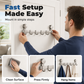🎉 2026 Sale — Over 26400 Sold! 🚪Suction Cup Over Door Hook Rack｜No Drill, Tool-Free Entryway Storage Organizer ✨