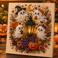 🎃 50% RABATT NU! Halloween DIY‑kit med spökmotiv och pärlor – komplett set med canvas, pärlor & lim – skapa en magisk höstdekoration 👻✨