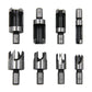 8-delars träpluggborr-set