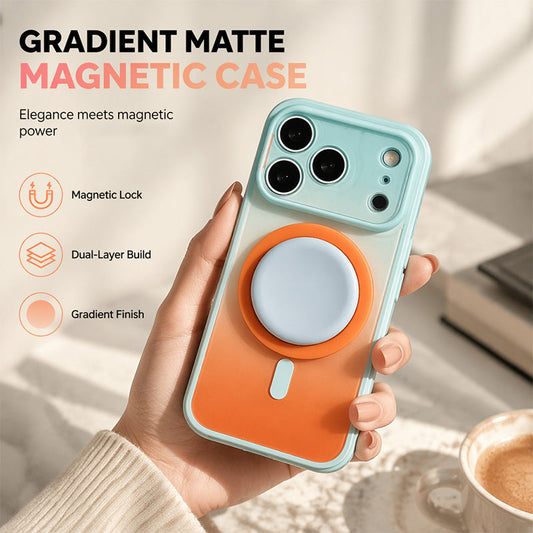 📢📢50% RABATT!! ⏰Magnetiskt Gradienttelefonfodral med Inbyggt Stöd