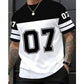 🏃‍♂️🔥 TIDSBEGRÄNSAT 50% RABATT! Herr Grafisk Sport-T-shirt med Siffertryck – Avslappnad passform, Mjuk komfort & Streetwear-stil 👕