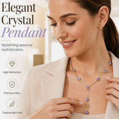 ✨ 50 % RABATT NU! 📿 Elegant Y-formad drophälsband för damer – geometrisk design, kristallaccenter & förlängande silhuett – perfekt för vardag och fest 💎