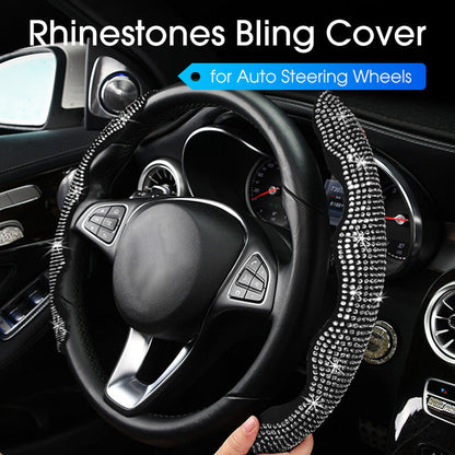 Rhinestone Bling-skydd för bilratt