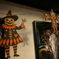 🔥🎁Nyhet 50 % RABATT🔥Vintage Halloween Trä Vägghängande Set