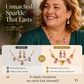 Elegant set med halsband och örhängen med tulpanmotiv