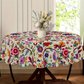 📢📢50% RABATT NU!! ⏰Retro Blommig Duk – Fågel & Blomstermotiv
