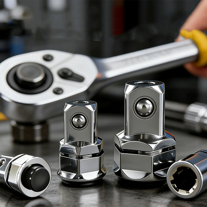 🔧 2026 Rea — Över 23 700 Sålda! 🔩 CR-V Stål Skrallnyckel Adapter Hylsomvandlare Set
