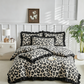 🐆 50 % RABATT NU! 🛌 Leopardmönstrat påslakan set med volanger – Mjukt tyg, snygga volangdetaljer och levande mönster – Perfekt för en djärv och mysig sovrumsrenovering ✨