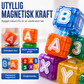 Magnetiska bokstavs- och sifferkuber för barn