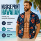 Hawaiiskjorta för Herrar med Tropiskt Blommotryck – Kortarm Casual Strandskjorta