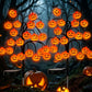 Vattentäta solcellsbelysningar i form av halloweenpumpor och grenar