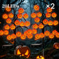 Vattentäta solcellsbelysningar i form av halloweenpumpor och grenar